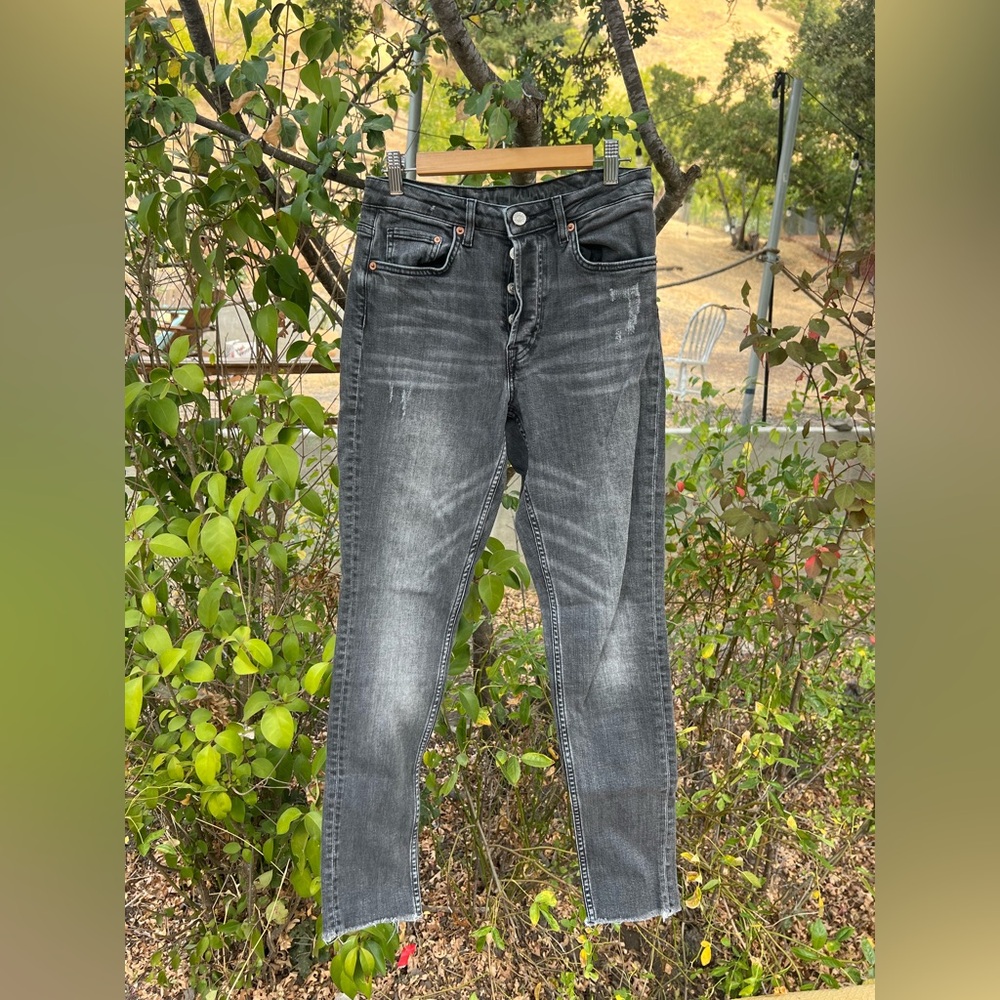 Charcoal Skinny Jeans for Men